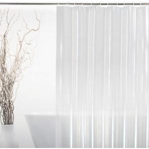 EurCross 72 x 108 inch Extra Long Clear Shower Curtain Liner with 5 Magnets, PVC Free Thick EVA Shower Liner, Heavy Duty Weighted Clear Shower Curtain for Bathroom 108 inch Length