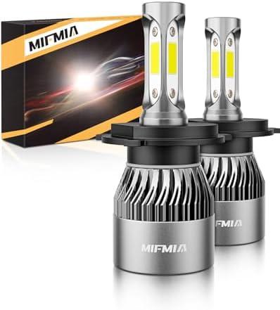 𝖧𝟦/𝟫𝟢𝟢𝟥 Bulbs 6500K Cool White, Backup Plug-N-Play with Cooling Fan Waterproof Off Road Lights, Pack of 2