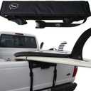 Surfboard Truck Rack - Durable Pad Fits All Tailgates - No Scratch Silicone Buckle Covers Prevent Damage - Easy to Use