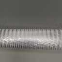 Reeded Privacy Window Film, Frosted Glass Vinyl, 3D Decorative Window Decals Non Adhesive for Bathroom, Living Room23.62inX118.11in