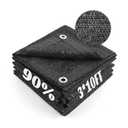 Cool Area 70% Sun Shade Cloth Mesh Tarp with Grommets for Plant Cover 3x10ft Patio Canopy Garden Pergola Greenhouse Car Barn Kennel Black