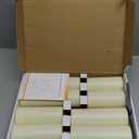 Flameless Waterproof 2.2" x4" 4" 5" 5" 6" 6" 7" 7" Pillar Candles with Remote Control and Timer, LED Battery Operated Plastic Ivory Pack of 8 Outdoor Flickering Warm Light