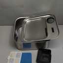 oneisall Dog Water Fountain for Large Dogs, 10L/2.6Gal Stainless Steel Automatic Dog Water Bowl Dispenser with Deeper, Wider Drinking Area, Water Window & Triple Filtration for Large Dogs & Multi-Pet