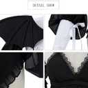 Juejuezi Kitagawa Cosplay Devil Costume Outfit My Dress Up Darling Dress Halloween Costumes for Women (Black, M)