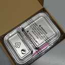 AOHEA Stainless Steel Lunch Box for Kids, Leak Proof Bento Lunch Box BPA Free 304 Stainless Steel Bento Box Stainless Bento Box with Containers for School and Office(Pink)