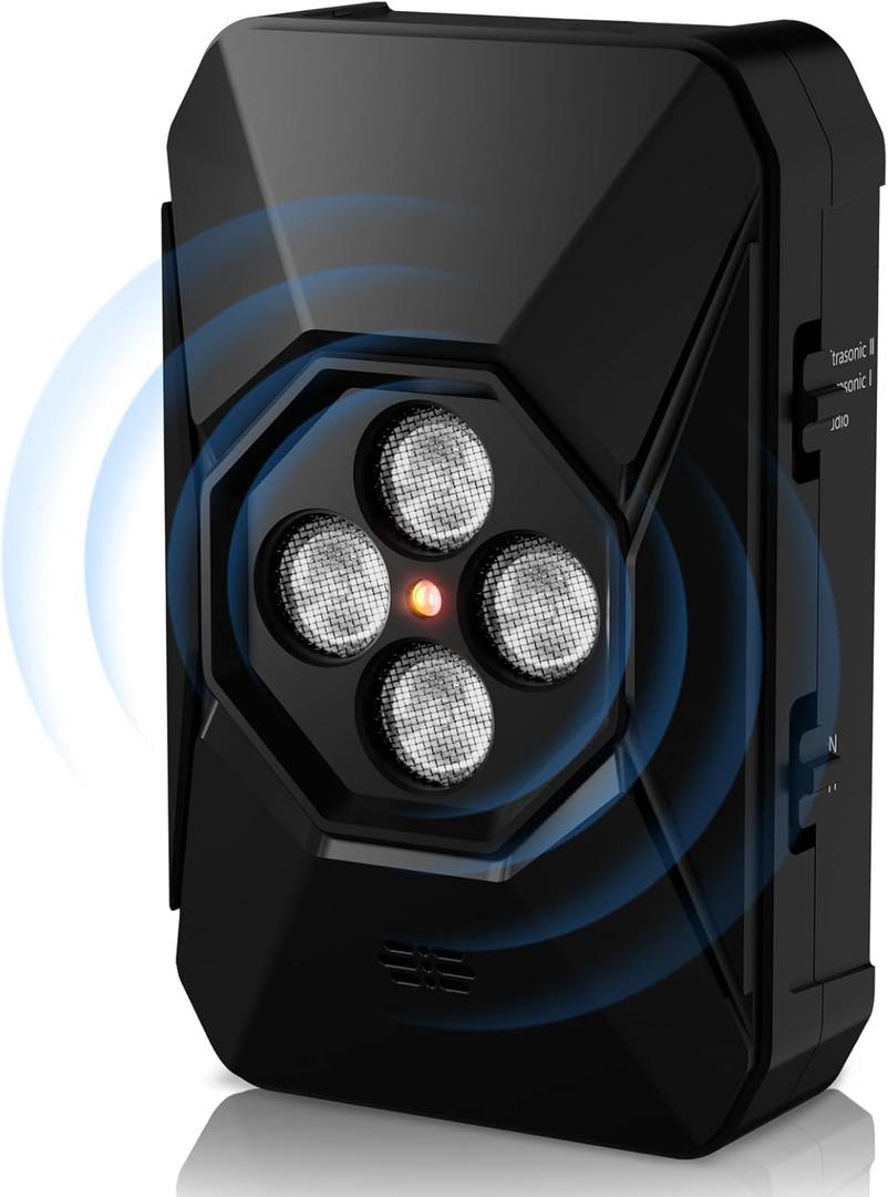 Anti Barking Device for Dogs - 50FT Dog Barking Deterrent Device - 3 Modes Ultrasonic Stop Dog Barking - Rechargeable Bark Stopper Indoor Outdoor Home Garden Automatic Bark Alarm Tool Dogs (Black)