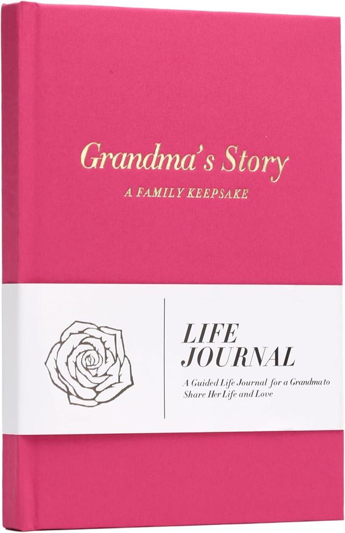 Grandma Book, Grandma's Life Story Journal, Meaningful Keepsake Gifts for Mother's Day, Birthday, Grandparents Day and Christmas, Book To Fill Out