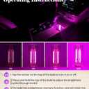 USB Retro Car Lamp, Touch-Control Portable LED Car Ambient Light, USB Powered Night Lights, Suitable for Bedroom, Camping, Holiday Decorations. (Red Light)