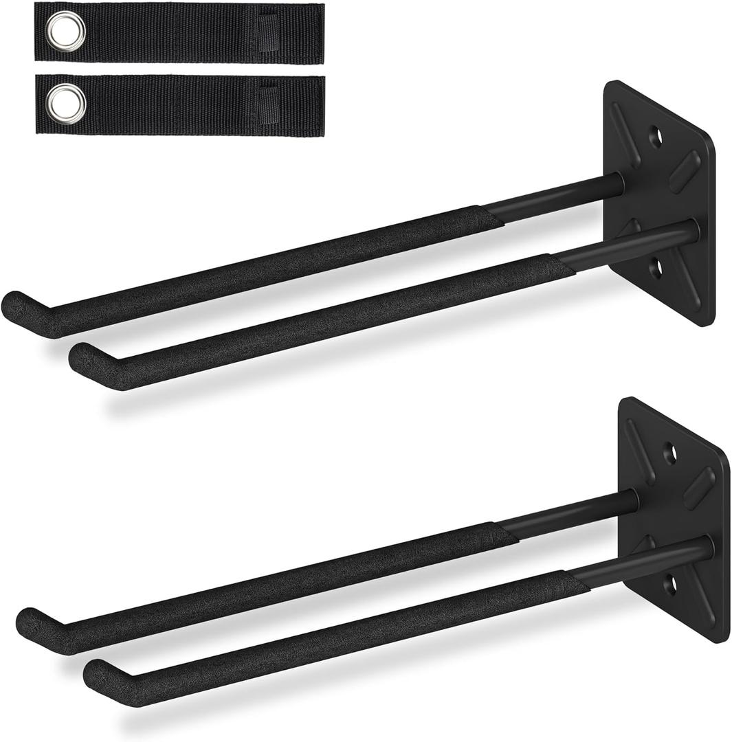 Garage Hooks, Heavy Duty Garage Hook, 12.4 Inch Wall Mount Hangers, Max Load 200 lbs Garage Storage Utility Hooks for Ladders, Chairs, Car Tires, Strollers, Garden Tools, Perfect man's day gifts