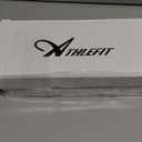 Athlefit Women's Mary Jane Flats Dressy Comfortable Square Toe Ballet Flats Shoes with Buckle Strap (7, Black)