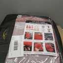 Red Car Seat Covers Full Set, Universal Leather Seat Cover for Cars 5 Seats, Waterproof and Breathable Automotive Seat Cover Front and Rear Seat Covers for Most Trucks, Sedans, SUVs