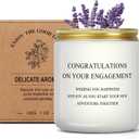 Engagement Gifts for Women Sweet Wedding Themed Candle, Bridal Shower, Bachelorette Party Gifts for Bride to Be, Fiancee, Best Friend, Newly Engaged Couples Gift - Congratulations on Your Engagement