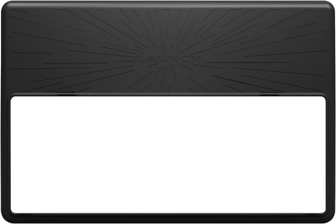 LUCKEASY Screen Frame Edge Protect Cover for Tesla Model Y Juniper 2025 2026/Model 3 Highland 2024 2025 Center Console Screen Frame Cover Interior Decoration Silicone Black(Lightspeed Texture)