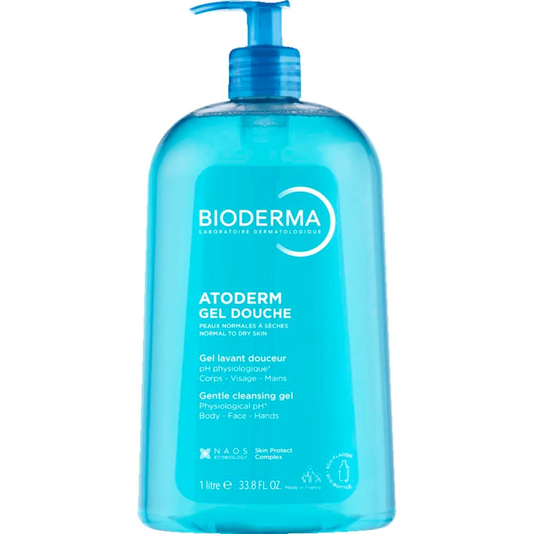 Bioderma  Atoderm Hydrating Shower Gel Body Wash  Moisturizing Face and Body Cleanser for Normal to Dehydrated Sensitive Skin