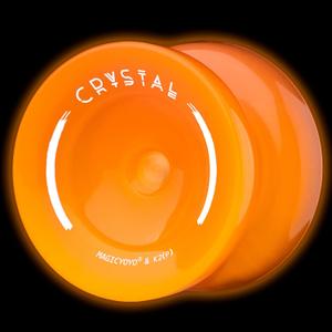MAGICYOYO K2 Yoyo for Kids 8-12, Responsive Yo yo Glow in The Dark, Unresponsive Yo yos for Adults, Plastic Yo-yo Professional for Finger Spin Trick, 12 Yoyo Strings + Accessory kit (Glow Orange)