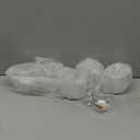 Maxcheck 6 Pack 12 oz Snowman Coffee Mugs Christmas Glass Cups Xmas Gifts Bulk Clear Drinking Wine Glasses with Handle for Xmas Party Supplies Decorations