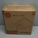 WLIVE 1.3 Gallon / 5 Liter Bathroom Trash Can with Lid, Small Stainless Steel Garbage Can, Slim-Shaped Trash Bin with Step Pedal for Home and Office, Silver.