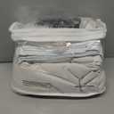 SHINELAND Short Blackout Curtains for Bedroom Windows,Extra Wide Pre-Pleated Black Out Linen Pinch Pleat Cafe Curtains 45 Inch Length for Kitchen (Natural Cream)