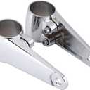 Keenso 2 x Universal Front Fork Mounting Brackets for Motorcycle Headlight Side Mounting Bracket for 35mm-41mm