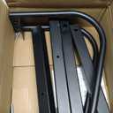 WALMANN Bike Floor Stand, Steel Bike Parking Rack for 1 Bike, 22-28" Wheels, Max. Tire Width 2.1", Black