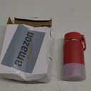 Volhoply 14oz KIds Stainless Steel Insulated Leakproof Water Bottle with Straw Lid and Silicone Boot,BPA-Free Easy Use for Boys&Girls,Double Wall Vacuum Bottles(Red,1)