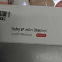GLLQUEN BABY Receiving Blanket Boy Cotton Muslin Swaddle Blankets Girl Newborn Squares Breathable & Soft Thin Baby Blankets Cloths Double Absorbent Infant Swaddling Wrap - 6 Pack (Rainbow)