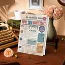 5 x Ziwenhu 20th Anniversary Card Gifts for Couple,20 Year Anniversary Wedding Card for Him Her,20th Decorations Men (vintage-380)