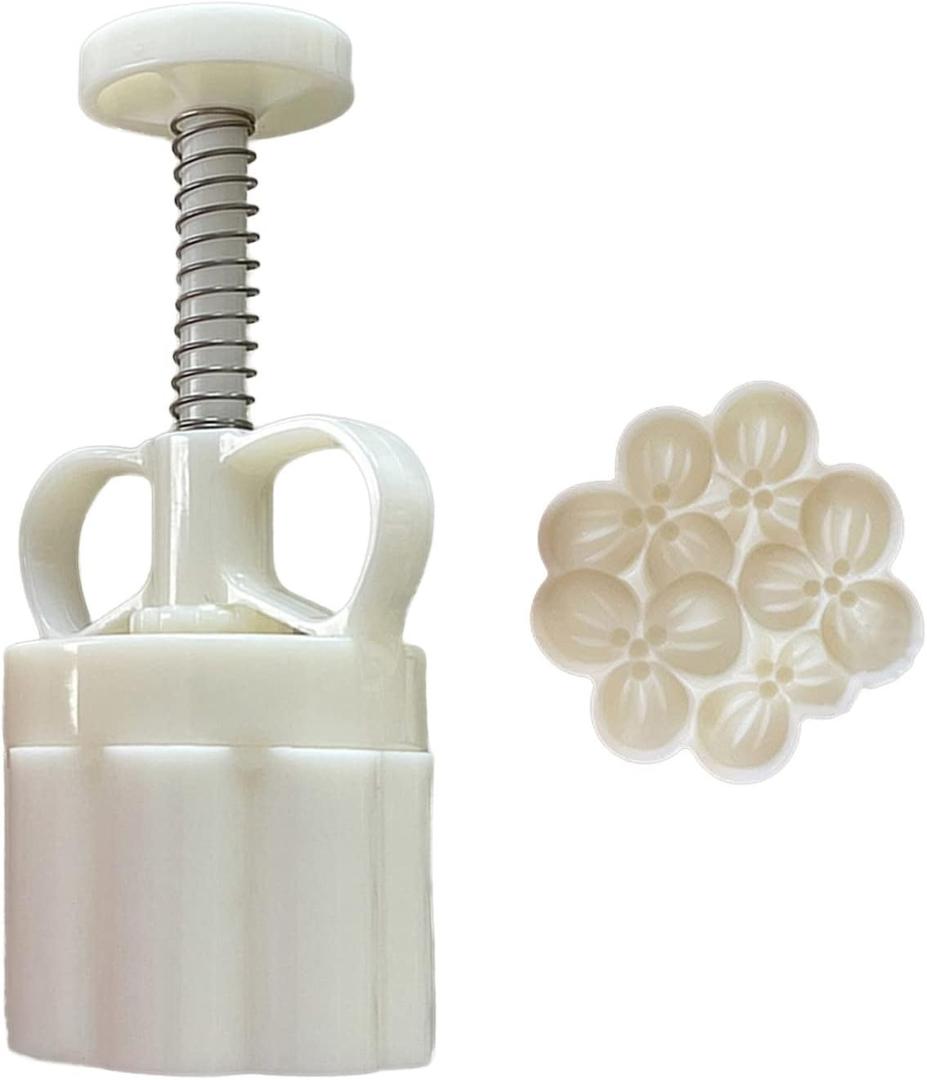 DIY Mooncake Moulds Osmanthus Shaped Hand Pressure Gadgets Plastic Material (75G)