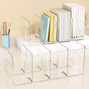 Acrylic Transparent Kids Shoe Rack for Closet Storage,Baby Shoe Organizer,4 Sections Toddler Shoe Organizer,Stackable Shoe Storage,Saving Space Storage Rack Baby Shoe Shelf(2 Pcs)