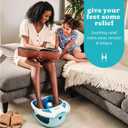 Homedics Shower Bliss Heated Foot Spa, Shower Massage Water Jets