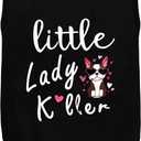 Dog Shirts - Little Lady Killer Heat Transfer Design - Lightweight, Breathable T-Shirts for Small, Medium, Large Dogs - Soft, All-Season Pet Clothes. Provides Sun Protection.Black L