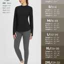 baleaf Women's Thermal Shirts Fleece Lined Tops Long Sleeve Mock Neck Cold Weather Running Workout Gear Pocket Thumbhole (S)