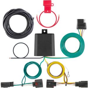 CURT 56331 Vehicle-Side Custom 4-Pin Trailer Wiring Harness, Fits Select Chrysler Town and Country, Dodge Grand Caravan