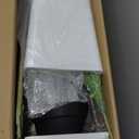 6FT Artificial Dracaena Tree - High-Density Foliage Fake Plant with White Tall Planter - Faux Yucca Floor Plant for Home Office Decor Indoor