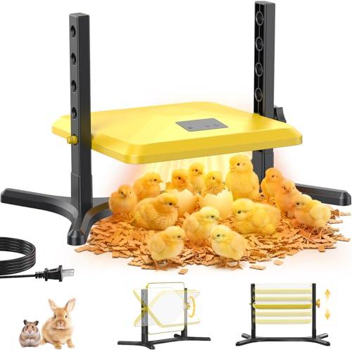 Lobeline Smart Chick Brooder Plate - Energy Efficient Chick Heat Plate with Adjustable Height and Angle, 50-158°F Digital Temp Control for Chicken Coop, Brooder Box, Ducklings