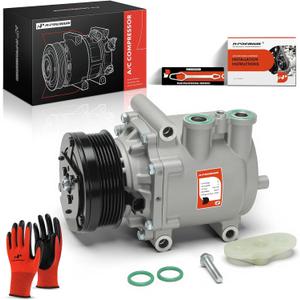 A-Premium A/C Compressor with Clutch Compatible with Ford Explorer 4.0L 2002-2005, Explorer Sport 4.0L 2002-2003 & Mercury Mountaineer 4.0L 2002-2005, with ZTR80 Compressor, with 6-Groove Pulley