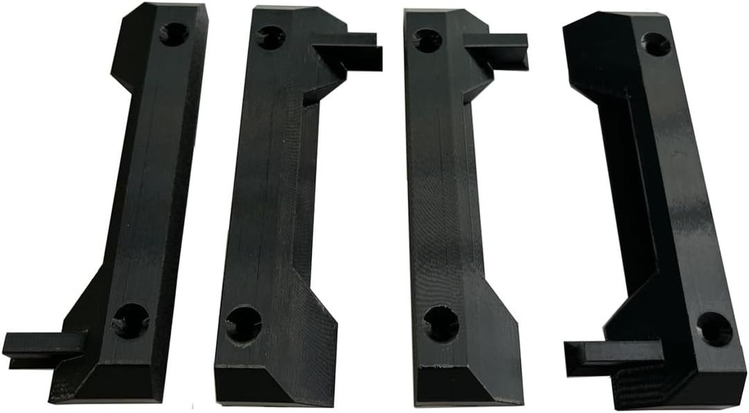 4Pcs Mounting Feet for ToughBuilt StackTech,Mounting Plate Brackets Cleats Compatible with ToughBuilt StackTech,Black