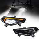 LED Headlights Assembly for Polaris Ranger 18-25, LED Front Lamps Head Lights with Daytime Running Lights Turn Signal light for Polaris Ranger XP 1000/Crew XP 1000 2018-2025 Accessories