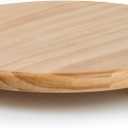 HillSpring Wood Pedestal Stand, 11.8" Round Wood Riser for Kitchen Bathroom Counter Organizer, Sturdy Farmhouse Display Tray to Elevate Soap Dispenser, Plants, Vases