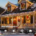 600 LED Christmas Lights Outdoor Waterproof, 246FT Twinkle Lights, Color Changing String Lights with 11 Lighting Modes, Timing, Christmas Decoration-Multicolor to Warm White