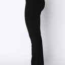 ZAFUL Women's Cut Out High Elastic Waist Long Pants Flare Leg Solid Wide Leg Trousers