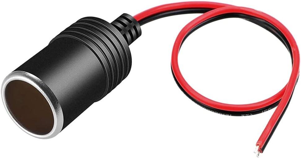 PLUSPOE Car Cigarette Lighter Female Socket Cable Plug Adapter for DC 12V / 24V Car Charger Power Cigar Connector Extension, 35cm
