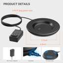 Charging Coaster 2 Compatible with Temperature Control Smart Mug 2 and 1/Travel Mug, Wireless Charger Power Dock Base for Home & Office
