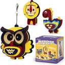 HENUIE Art Craft Activity Toys for Kids, DIY Foam Felt Kits, Make Your Own Animals Puzzles Decoration Pendant, Birthday Gifts for Boys & Girls Ages 4, 5, 6, 7,8 Year Old （owl, Lion, Dinosaur