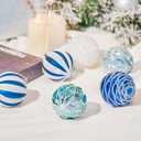JORNOY Christmas Tree Ornaments Set of 12, 3.15inch/80MM Shatterproof Plastic Xmas Tree Ball Ornaments Bulk Decorative Hanging Baubles for Xmas Tree Decor Holiday Party Decorations, Light Blue