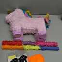 GIFTEXPRESS 16" Pink Unicorn Pinata with 33 Inch Pinata Stick & Blinfold - Mexican Theme Party Decoration for Birthdays, Fiestas & Cinco de Mayo, Kids Party Favors, Easy Fill & Hang Loop