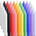 Viyffo 40 Pack Taper Chime Candles, 4 Inch Mini Unscented Dripless Candles, 1.5 Hour Burn Time, 10 Colors for Rituals, Meditation, Prayer, Wicca & Pagan Spells, Home Dcor