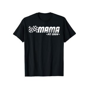 Mama Pit Crew Race Car Birthday Family Matching Pit Crew T-Shirt, M