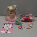 Doll Head for Hair Styling Kids, Pretend Play Hair Salon Toys for Girls with Hairdryer Hair Accessories, Princess Birthday Toys Gifts for 3 4 5 6 7 8 Years Old