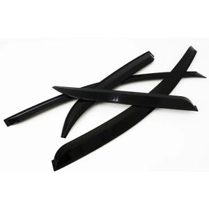 Window Visor Car Door Visor Side Window Deflector Shade Sun Rain Shield Silver Trips Eaves Fit for Kia Morning, HUIM SHSE3 STORE-1
